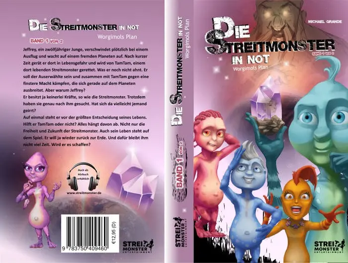 Buch "Die Streitmonster in Not - Worgimols Plan" Band1 - Genre: Abenteuer, Fantasie für Kinder und Jugendliche